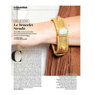 Il bracciale Strada protagonista su *Paris Match*: l'icona dei nostri Ateliers