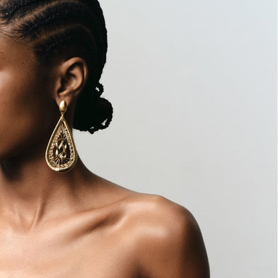 Boucles d'oreilles Tojo Filea dorées