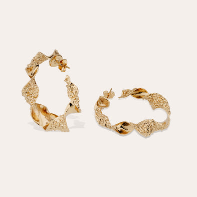 Boucles d'oreilles Mira torsade moyen modèle