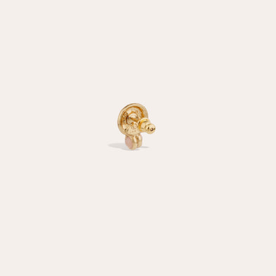 Amarante Mini Gold Amarante Stud Earrings - Carnelian