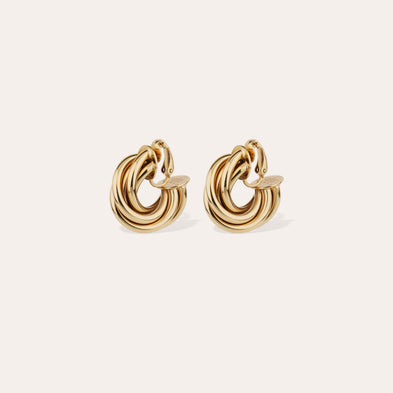 Boucles d'oreilles créoles Atik mini dorées