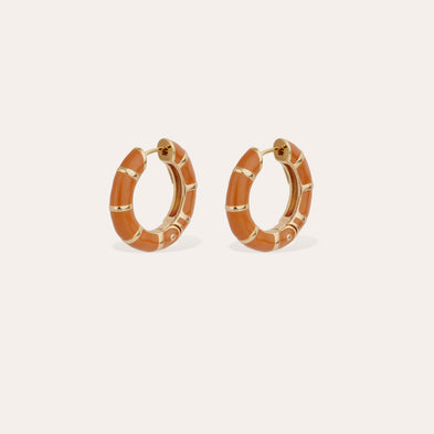 Boucles d'oreilles Bambou mini émail