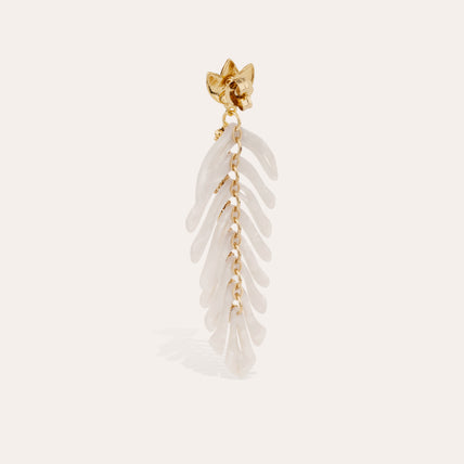 Pendientes Cavallo de acetato - Marfil
