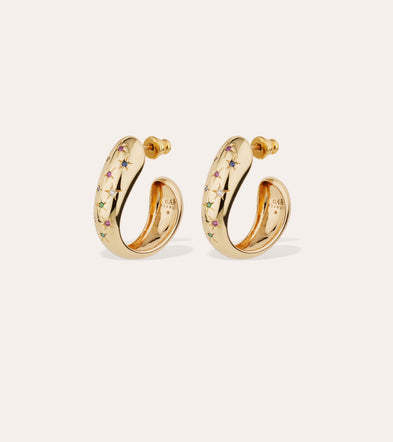Boucles d'oreilles Saint Germain Comète strass