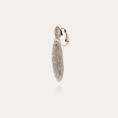 Boucles d'oreilles Diva grand modèle argentées
