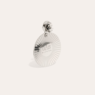 Boucles d'oreilles Diva grand modèle argentées