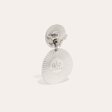 Boucles d'oreilles Diva Nuage argentées