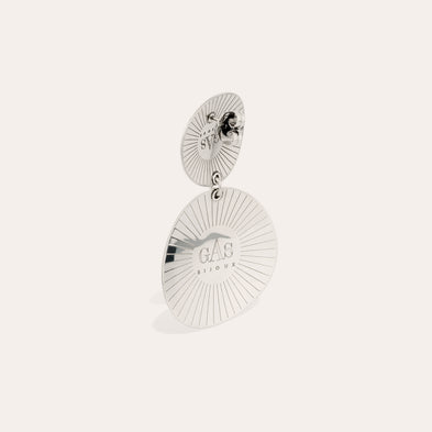 Boucles d'oreilles Diva Nuage argentées