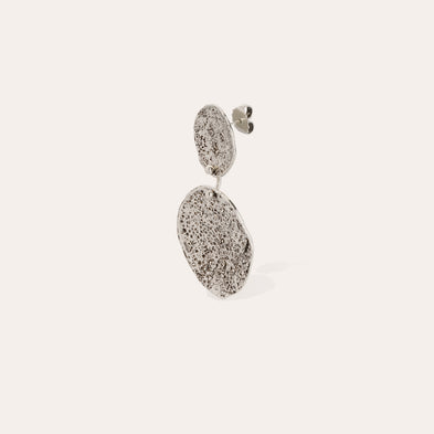 Boucles d'oreilles Eclipse grand modèle argentées