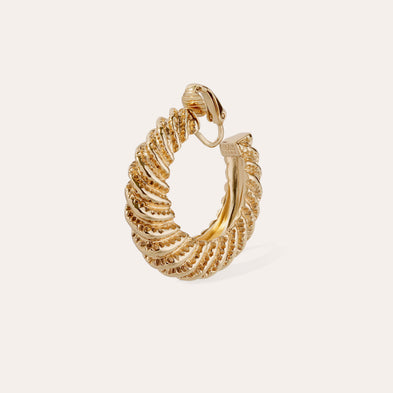 Boucles d'oreilles créoles Kontiki dorées
