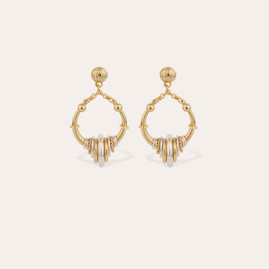 Boucles d'oreilles Maranzana mini bicolore