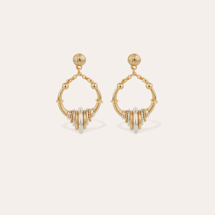 Two-tone Maranzana mini earrings