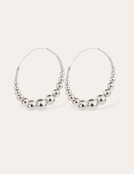 Pendientes de aro Multiperla