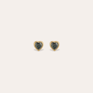 Boucles d'oreilles puce Amore - Jaspe Kambaba