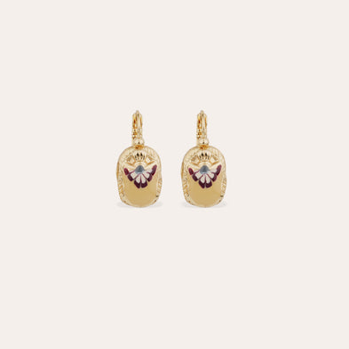 Boucles d'oreilles Scaramouche émail