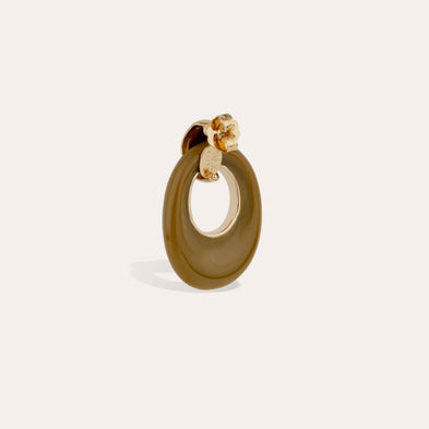 Ohrringe „Selva“, kleines Modell – Khaki