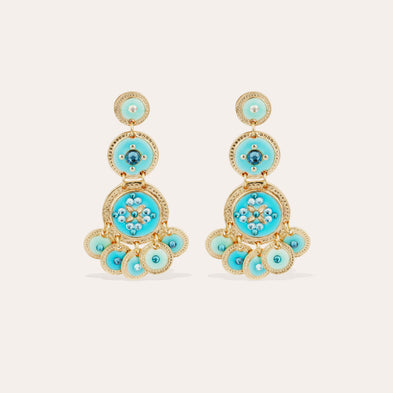 Boucles d'oreilles Sequin triple