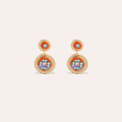 Pendientes de lentejuelas esmaltadas