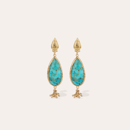 Pendientes «Serti Goutte» de small size : turquesa