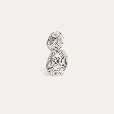 Boucles d'oreilles Wave petit modèle argentées