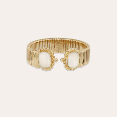 Pulsera doble Amarante - Nácar blanco