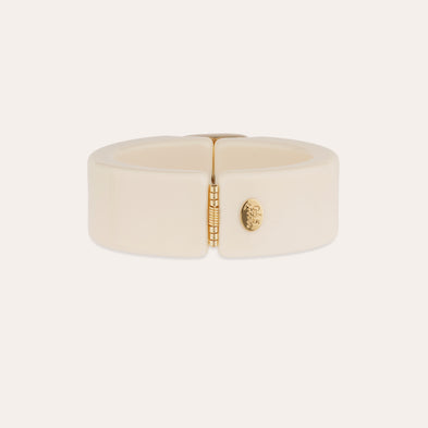 Pulsera Arty de acetato - Marfil - Amazonita - Edición limitada