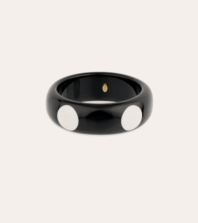 Bracelet Cocci acétate - Noir & Blanc