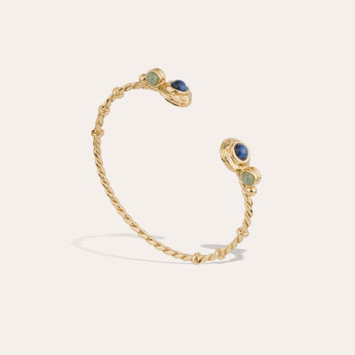 Bracelet jonc Amarante torsade mini