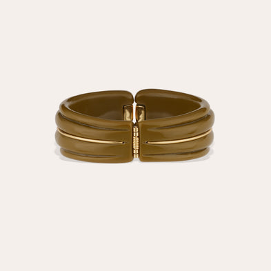 Bracelet Écume acétate - Kaki