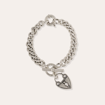 Pulsera Locked plateada