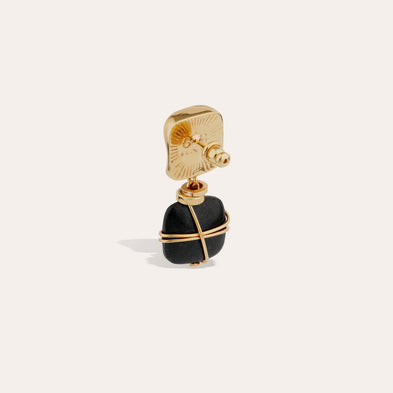 Boucles d'oreilles Rainbow Square petit modèle - Balsate Noir