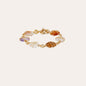 Bracelet Rainbow Square Multi petit modèle - Cornaline, Hématoïde rouge & Améthyste
