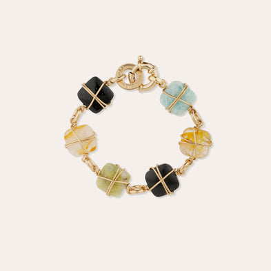 Bracelet Rainbow Square multi petit modèle - Vésonite