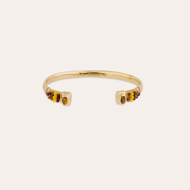 Bracelet Sarina doré - Œil de Tigre