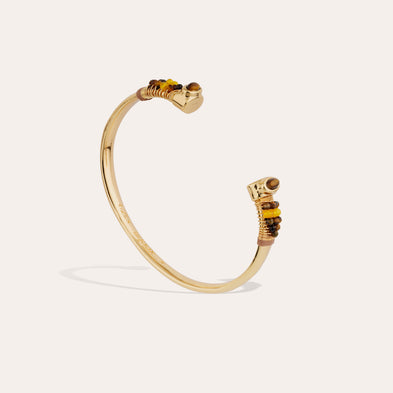 Bracelet Sarina doré - Œil de Tigre