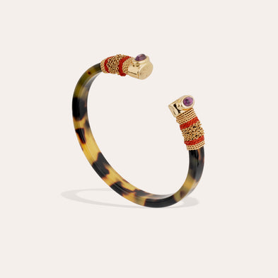 Bracelet Sarina Bis acétate doré - Noir