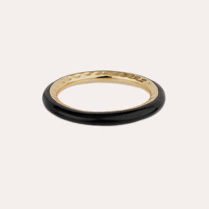 Pulsera Selva dorada de acetato - Negro