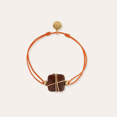 Armband „Square Mini Link“ – versiliziertes Holz