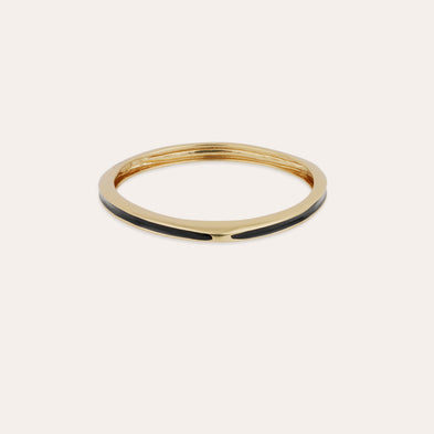 Bracelet Suerte émail - Noir
