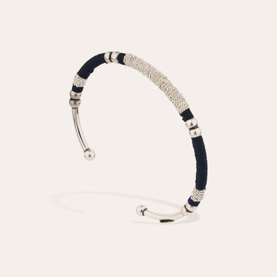 Bracciale rigido Zanzibar, modello grande, color argento