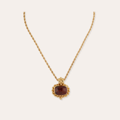 Amaranth Necklace - Silicified Wood