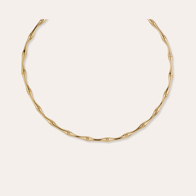 Collier Bambou doré