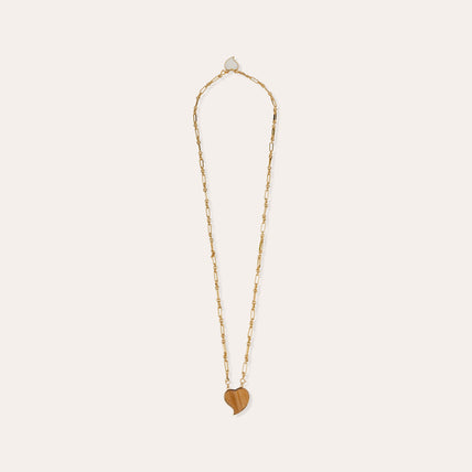 Collier Scapulaire Mirage - Bois & Nacre Blanche