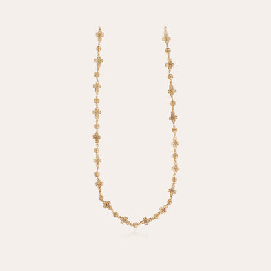 Yuca Gold Cross Long Necklace