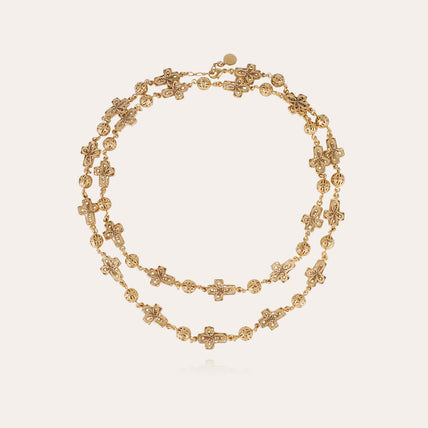 Yuca Croix Gold Long Necklace