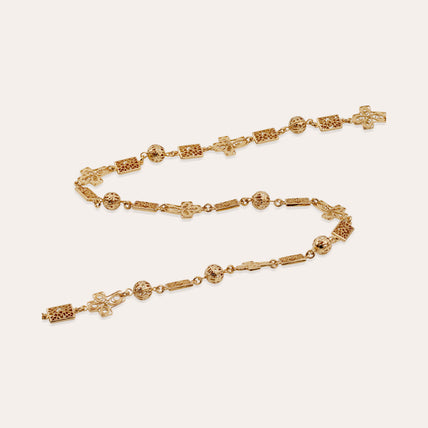 Yuca Croix Gold Long Necklace