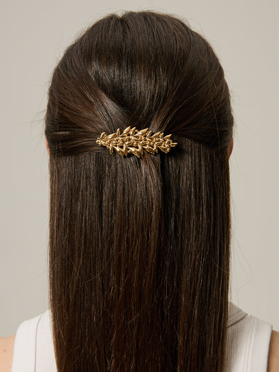 Barrette Olea dorée