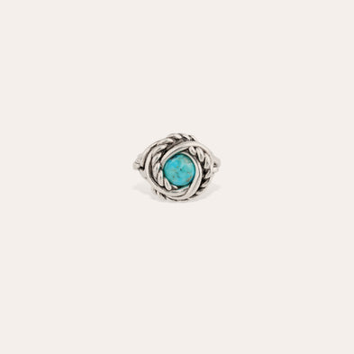 Bague Atika argentée - Turquoise