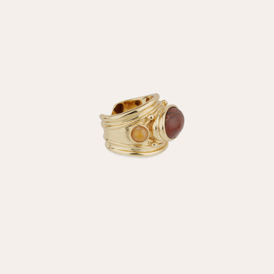 Simone Ring - Silicified Wood