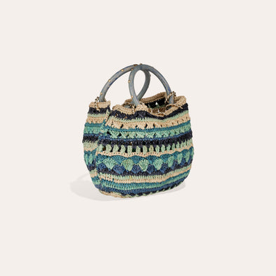 Sac Bourse Picot raphia